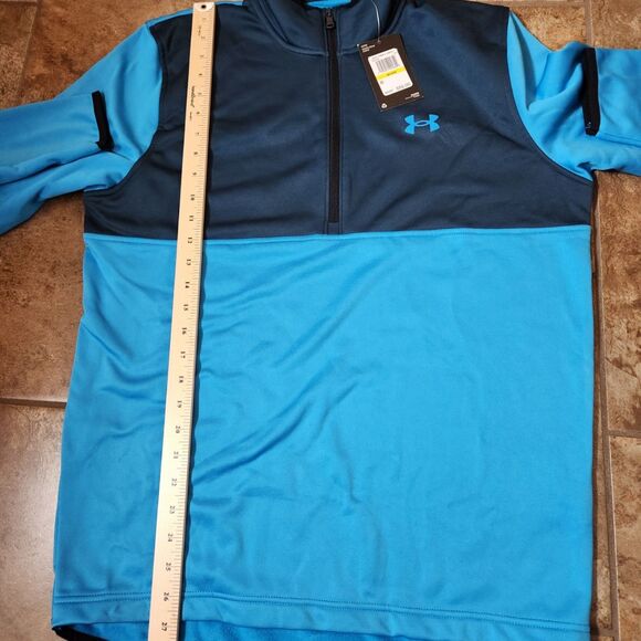 Under Armour Men’s Half-Zip Fleece – Size Medium, NWT, Blue - Picture 5 of 8